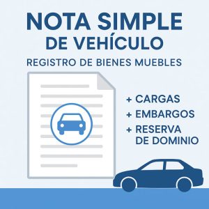 Nota Simple Vehículo